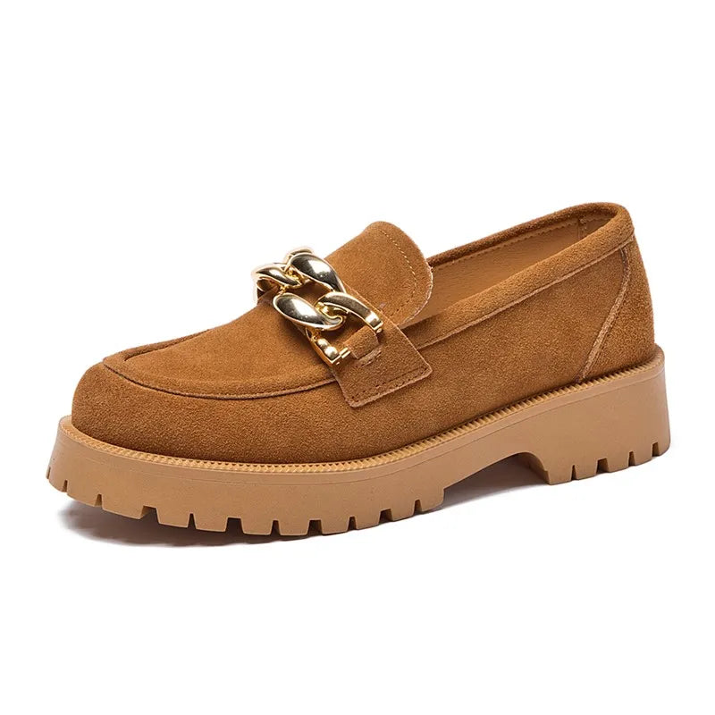 Mocassim Feminino Camurça Caramelo