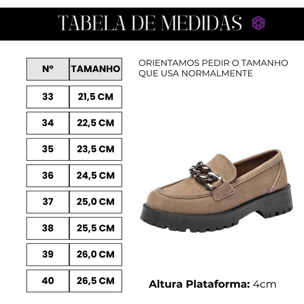 Mocassim Feminino Camurça Marrom