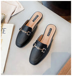 Mocassim Feminino Mule de Couro