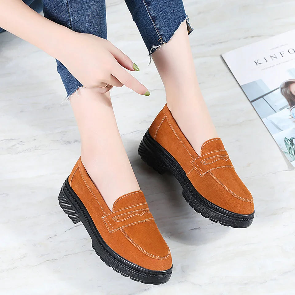 Mocassim Couro Vittoria Cielo