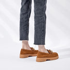 Mocassim Feminino Camurça Caramelo