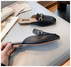 Mocassim Feminino Mule de Couro