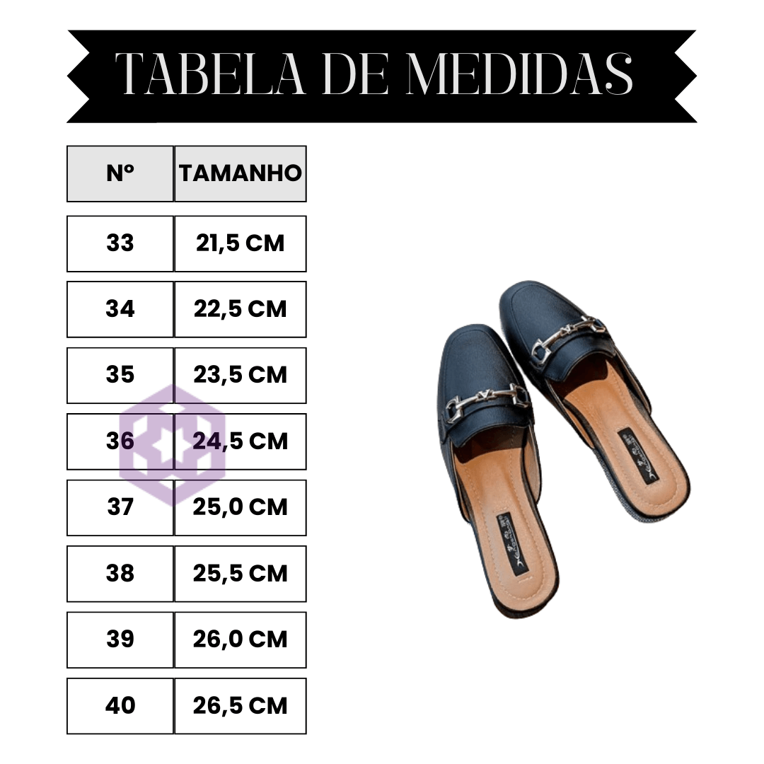 Mocassim Feminino Mule de Couro