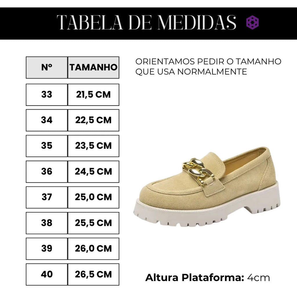 Mocassim Feminino Camurça Bege