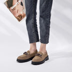 Mocassim Feminino Camurça Marrom