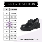 Mocassim Feminino Tratorado Preto