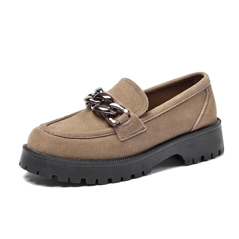 Mocassim Feminino Camurça Marrom