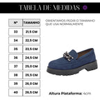 Mocassim Feminino Camurça Azul