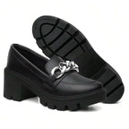 Mocassim Feminino Tratorado Preto