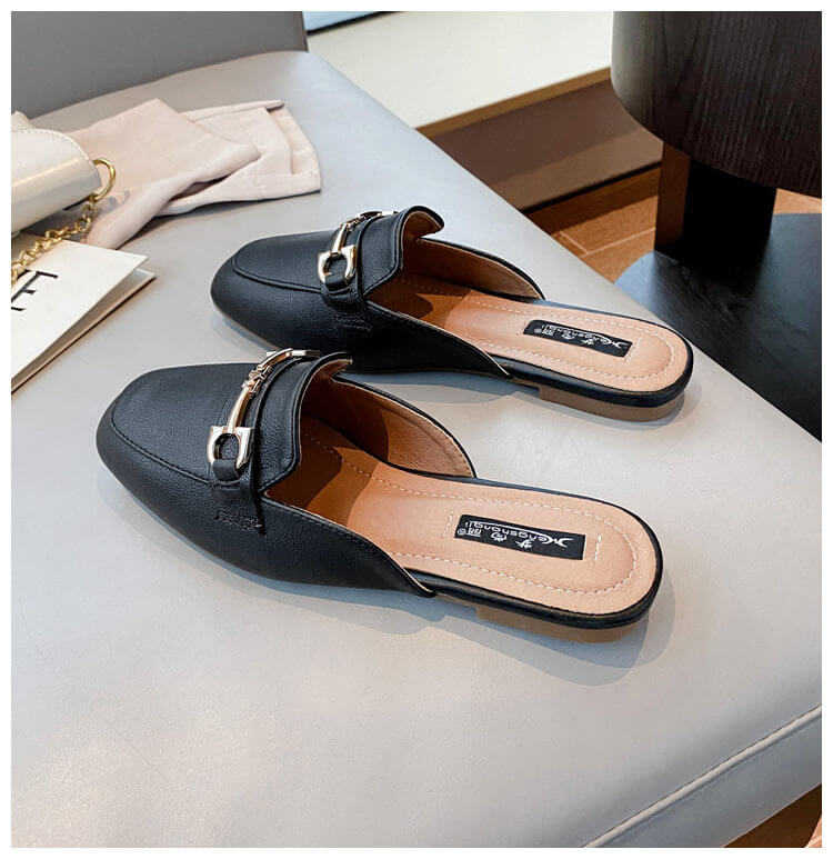 Mocassim Feminino Mule de Couro